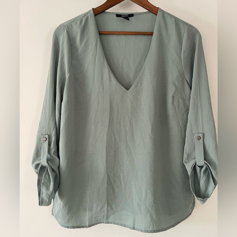 Forever 21 Teal Blouse